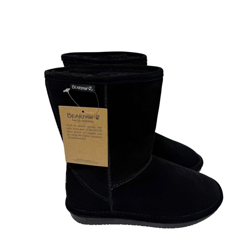 BEARPAW Emma Short Classic Suede Boots Women's Size 8 NWT